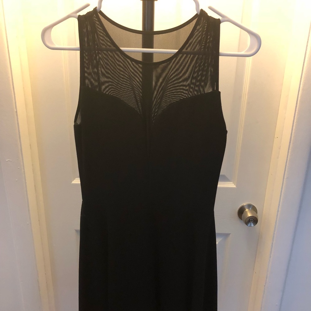 BEBE Black Dress with Mesh
